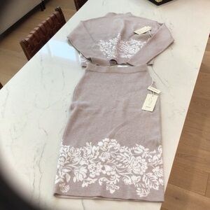 Joie Cropped Sweater and Skirt Set, Size XS, New With Tags